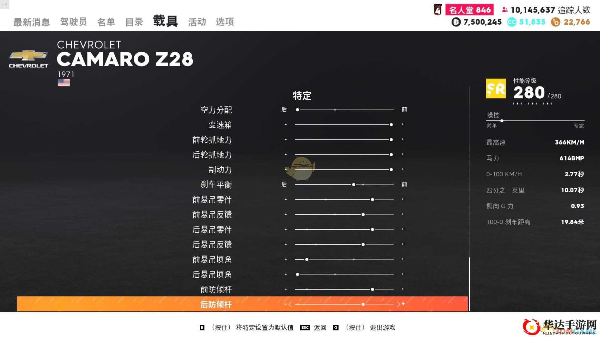 飙酷车神2雪弗兰科麦罗Z28改装路线方案指南